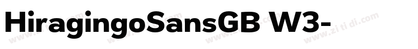 HiragingoSansGB W3字体转换